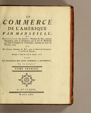 Tapa de Le commerce de l'Amérique par Marseille