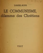 Tapa de Le Communisme, dilemme des chrétiens