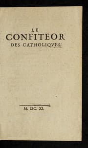Tapa de Le confiteor des catholiqves