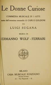 Tapa de Le donne curiose