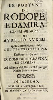 Tapa de Le fortune di Rodope e Damira