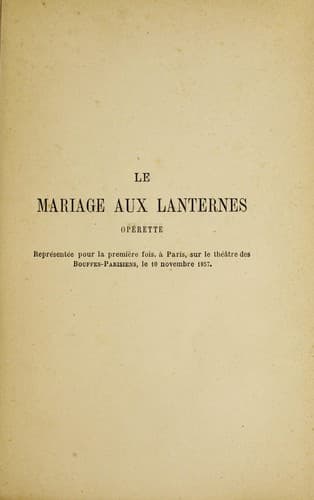 Tapa de Le mariage aux lanternes