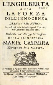 Tapa de L'Engelberta, o sia, La forza dell'innocenza