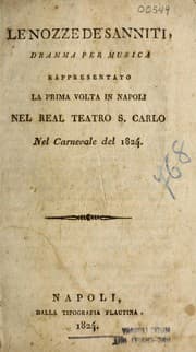 Tapa de Le nozze de' sanniti