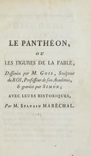 Tapa de Le panthéon, ou, Les figures de la fable