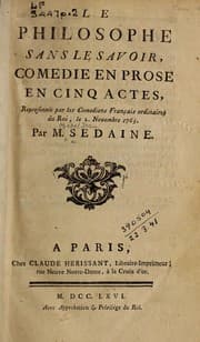 Tapa de Le philosophe sans le savoir