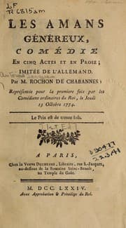 Tapa de Les amans généreux