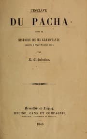 Tapa de L'esclave du pacha
