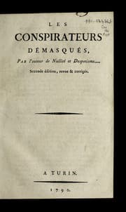 Tapa de Les conspirateurs de masque s
