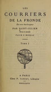 Tapa de Les courriers de la Fronde en vers burlesques