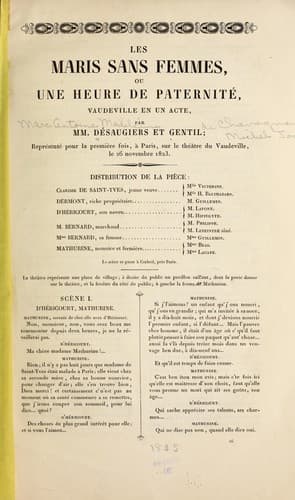 Tapa de Les maris sans femmes
