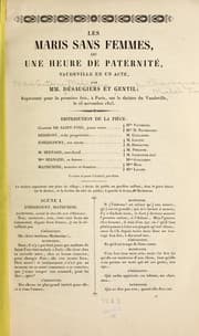 Tapa de Les maris sans femmes