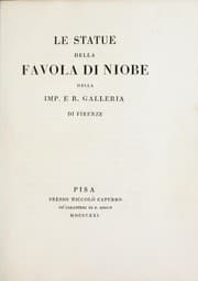 Tapa de Le statue della favola di Niobe della Imp. e R. Galleria di Firenze