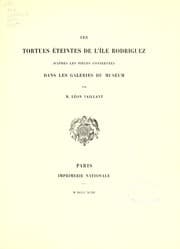 Tapa de Les tortues éteintes de l'Île Rodriguez