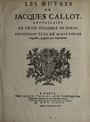 Tapa de Les œuvres de Jacques Callot, recueillies en trois volumes in folio
