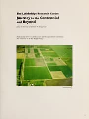 Tapa de The Lethbridge Research Centre