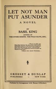 Tapa de Let not man put asunder