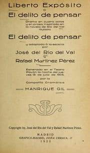 Tapa de Liberto expósito, o, El delito de pensar