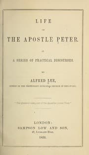 Tapa de Life of the apostle Peter