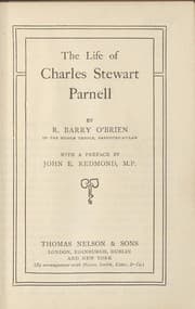 Tapa de The life of Charles Stewart Parnell