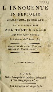 Tapa de L'innocente in Periglio