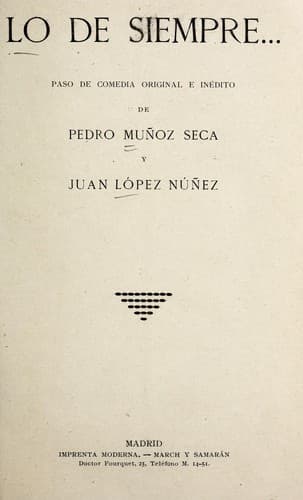Tapa de Lo de siempre--