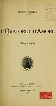 Tapa de L'oratorio d'amore, 1893-1903