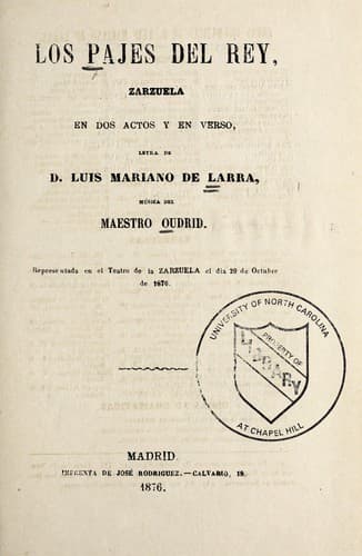 Tapa de Los pajes del rey