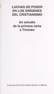 Tapa de Luchas de poder en los orígenes del cristianismo