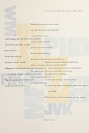 Tapa de The lyricism of the alphabet