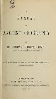 Tapa de A manual of ancient geography