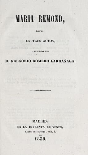 Tapa de María Remond