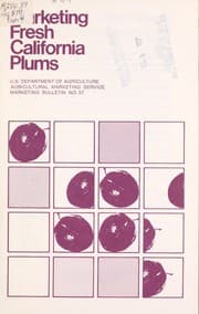 Tapa de Marketing fresh California plums