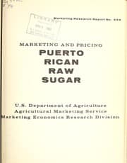 Tapa de Marketing and pricing Puerto Rican raw sugar