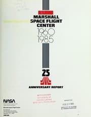 Tapa de Marshall Space Flight Center 1960-1985