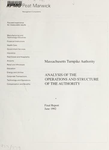 Tapa de Massachusetts Turnpike Authority
