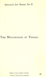 Tapa de The masterpieces of Teniers, the younger