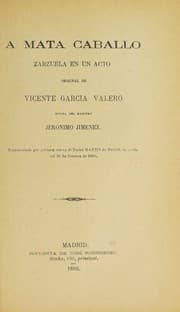 Tapa de A mata caballo