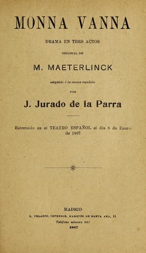 Tapa de Monna Vanna