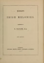 Tapa de Moore's Irish melodies