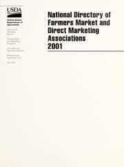 Tapa de National directory of farmers market and direct marketing associations 2001