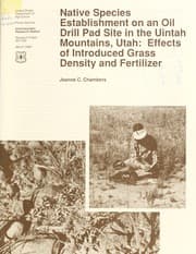 Tapa de Native species establishment on an oil drill pad site in the Uintah Mountains, Utah