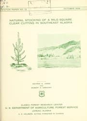 Tapa de Natural stocking of a mile-square clear cutting in southeast Alaska