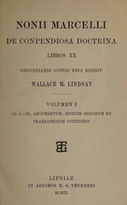 Tapa de Nonii Marcelli De conpendiosa doctrina libros xx