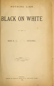Tapa de Nothing like black on white