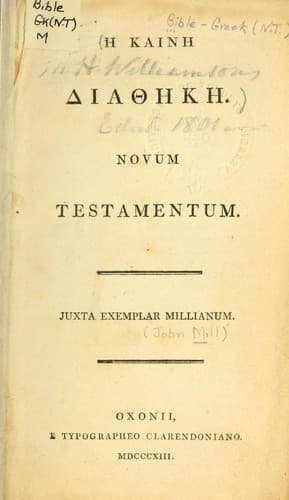 Tapa de Novum Testamentum