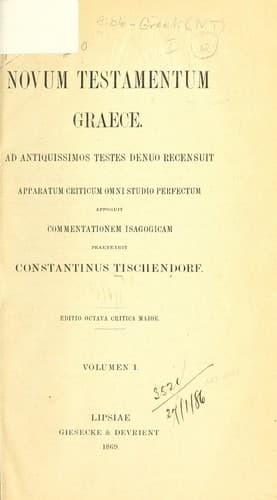 Tapa de Novum Testamentum Graece