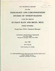 Tapa de NTP technical report on the toxicology and carcinogenesis studies of nitrofurazone (CAS no. 59-87-0) in F344/N rats and B6C3F1 mice (feed studies)