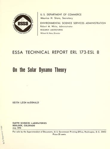 Tapa de On the solar dynamo theory