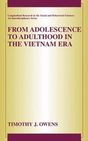 Tapa de From Adolescence to Adulthood in the Vietnam Era (Longitudinal Research in the Social and Behavioral Sciences: An Interdisciplinary Series)